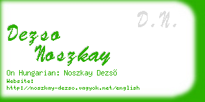 dezso noszkay business card